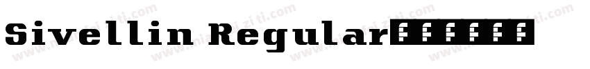Sivellin Regular字体转换